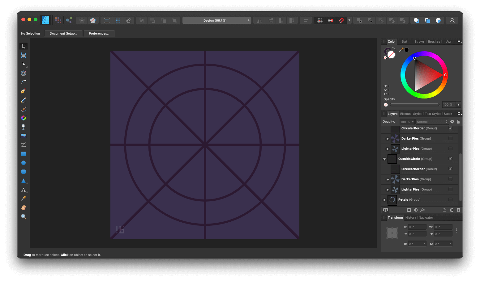 Flower in Affinity Designer