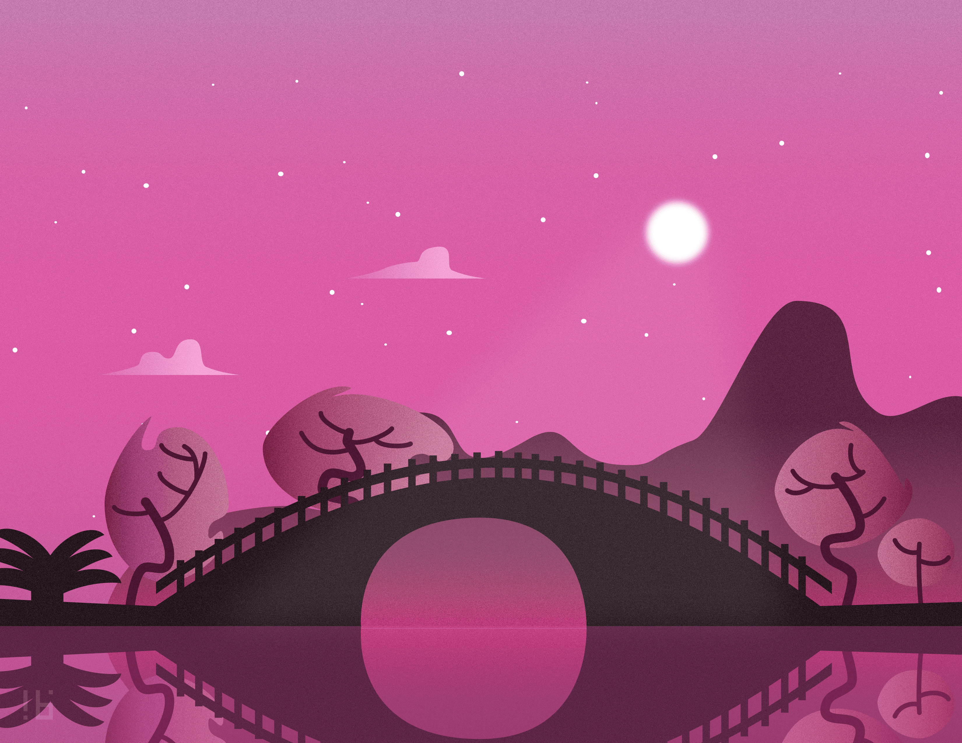 Full resolution image of The Moon Bridge